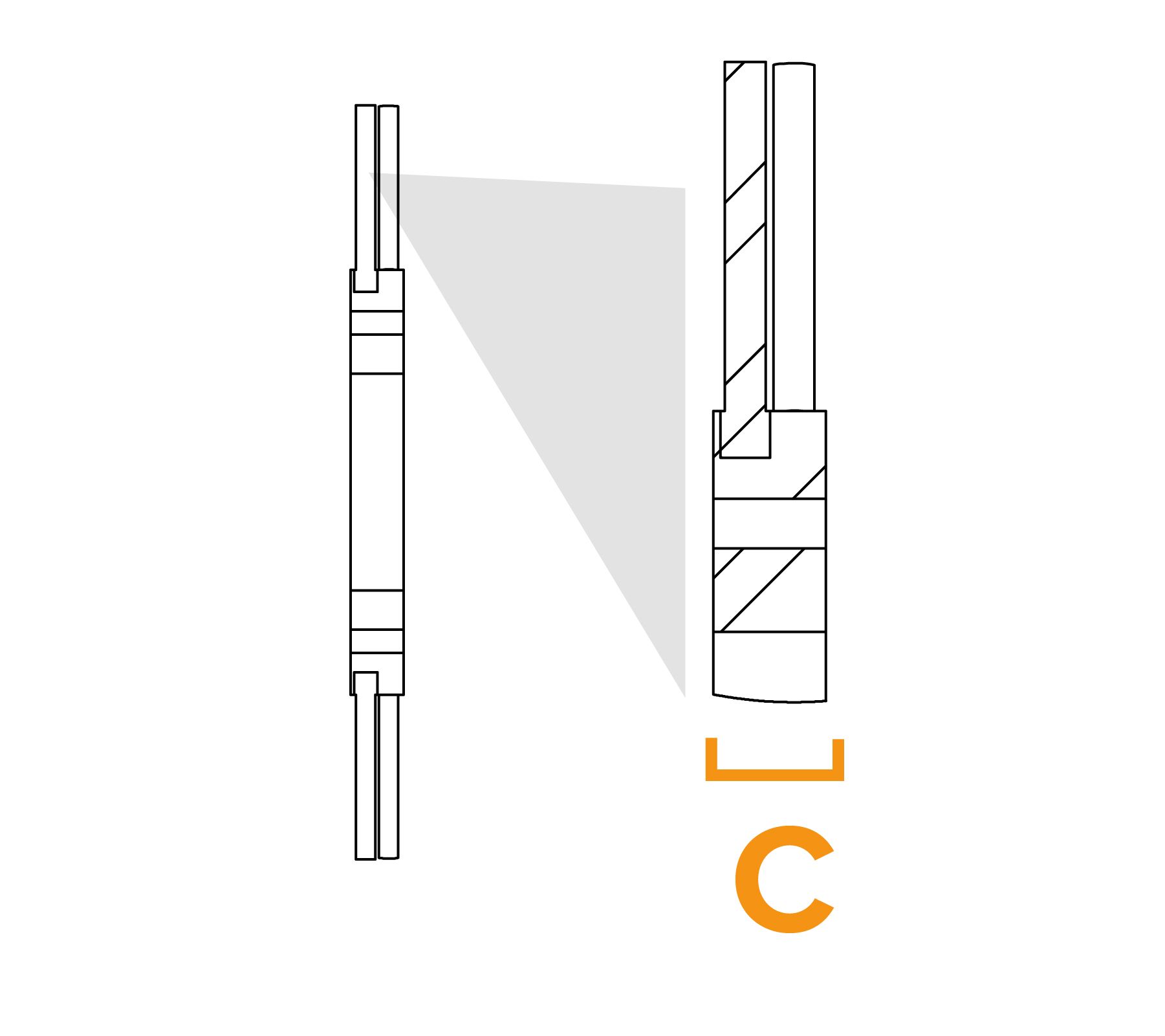 Solid Core Pencil Brush - Diagramm C.